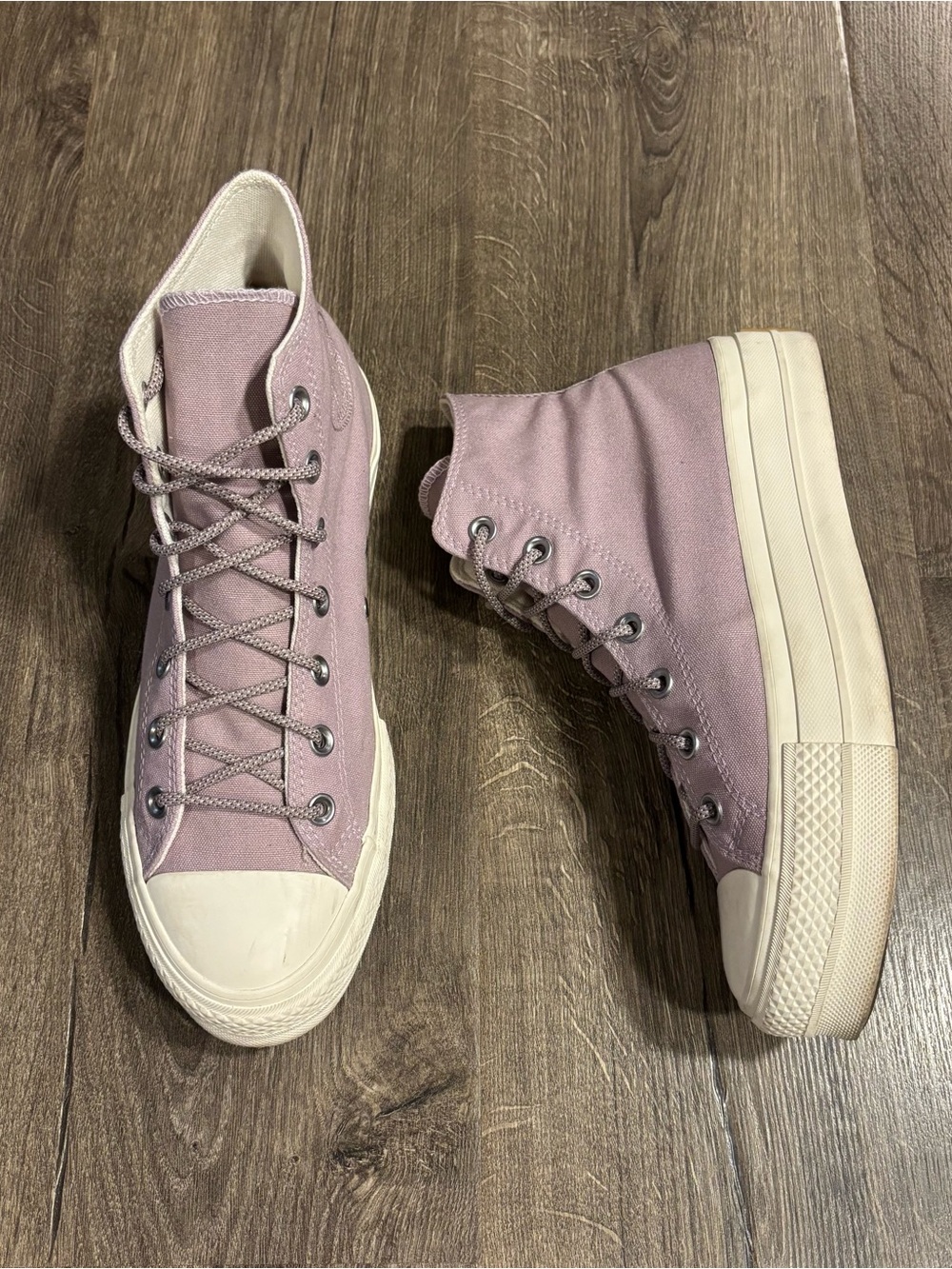 Converse Chuck Taylor All Star Lift Lucid Lilac High Top Platform Shoes Wmns 9